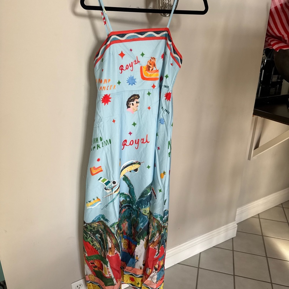 Colorful Graphic Maxi Dress